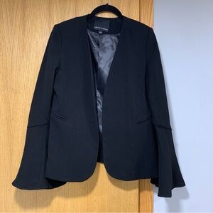 Harlowe & Graham Black Blazer With Bell Sleeves - Size Small